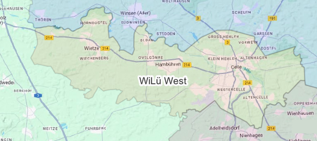 Ausbaugebiet WiLü West